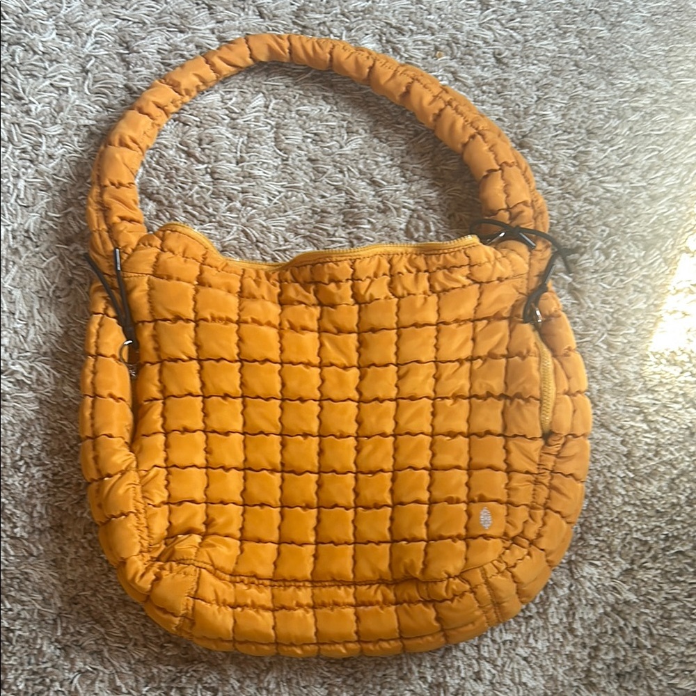 FP Movement by Free People Yellow Quilted Shoulder Bag
